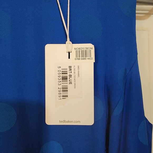 NWT Ted Baker Innabel A-line Belted Midi Dress,  TB Size 2, US Size 4-6. - Picture 5 of 6